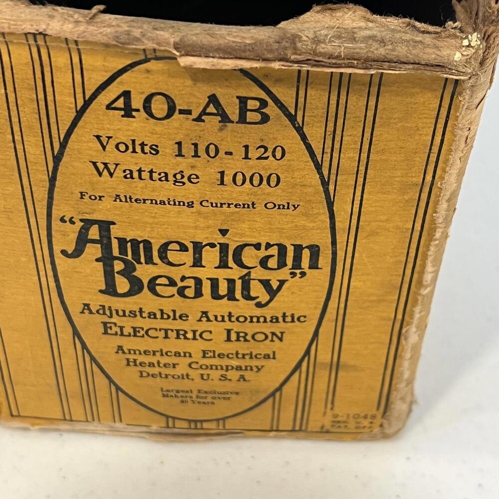 American Beauty 40-AB Vintage electric iron 110-120 1000 watts - Picture 8 of 9